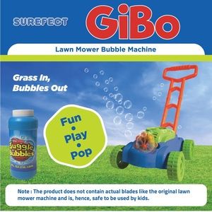 Toy Lawn Mower Bubble Machine